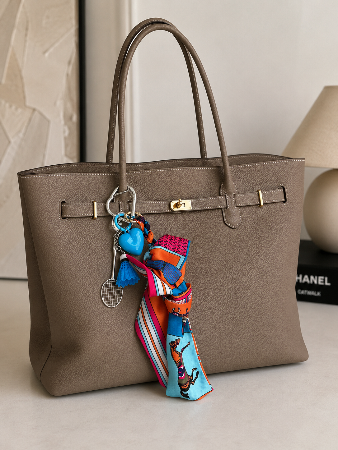 CHARM BAG  Badminton blue