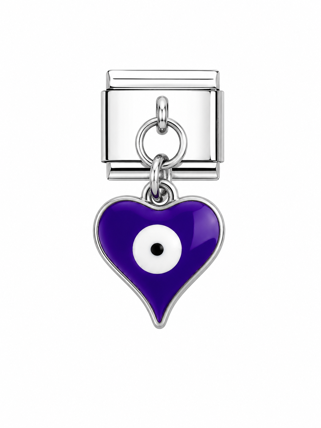 Purple Nazar Heart