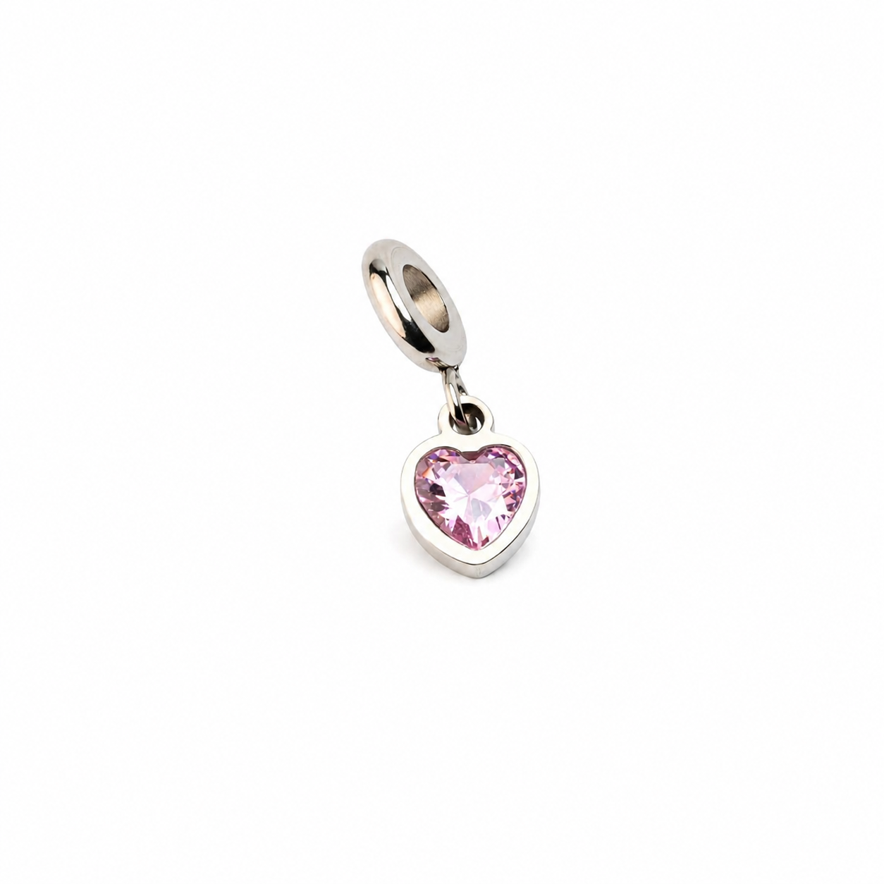Charm Cœur Précieux Rosé