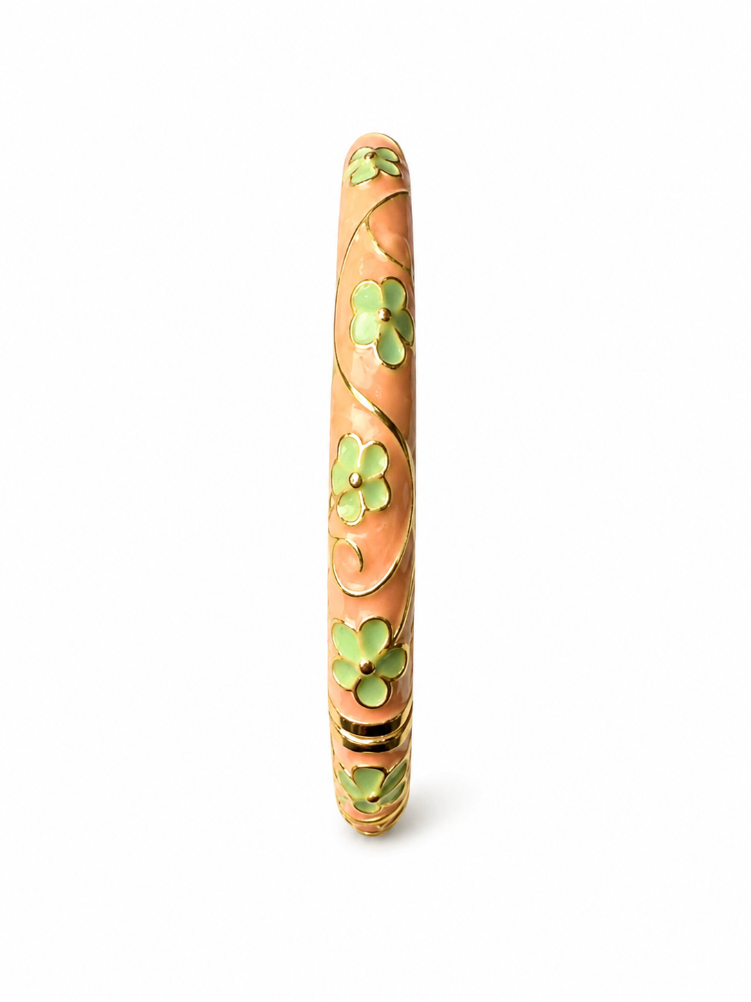 Joncs Thaïlandais"pêche pastel, vert menthe et or"