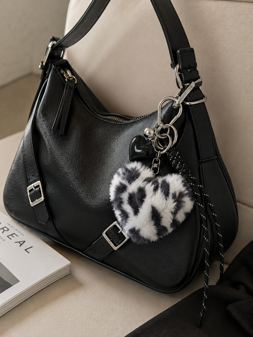 CHARM BAG Midnight Snow