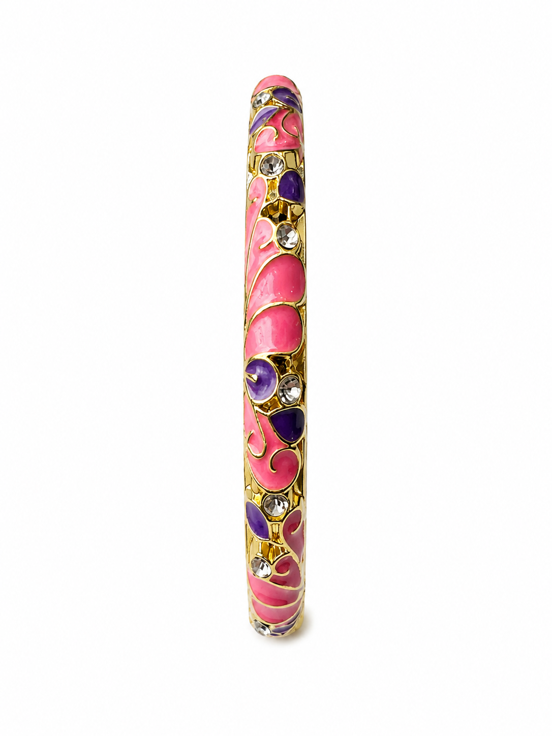 Joncs Thaïlandais"rose fuchsia, violet et or"