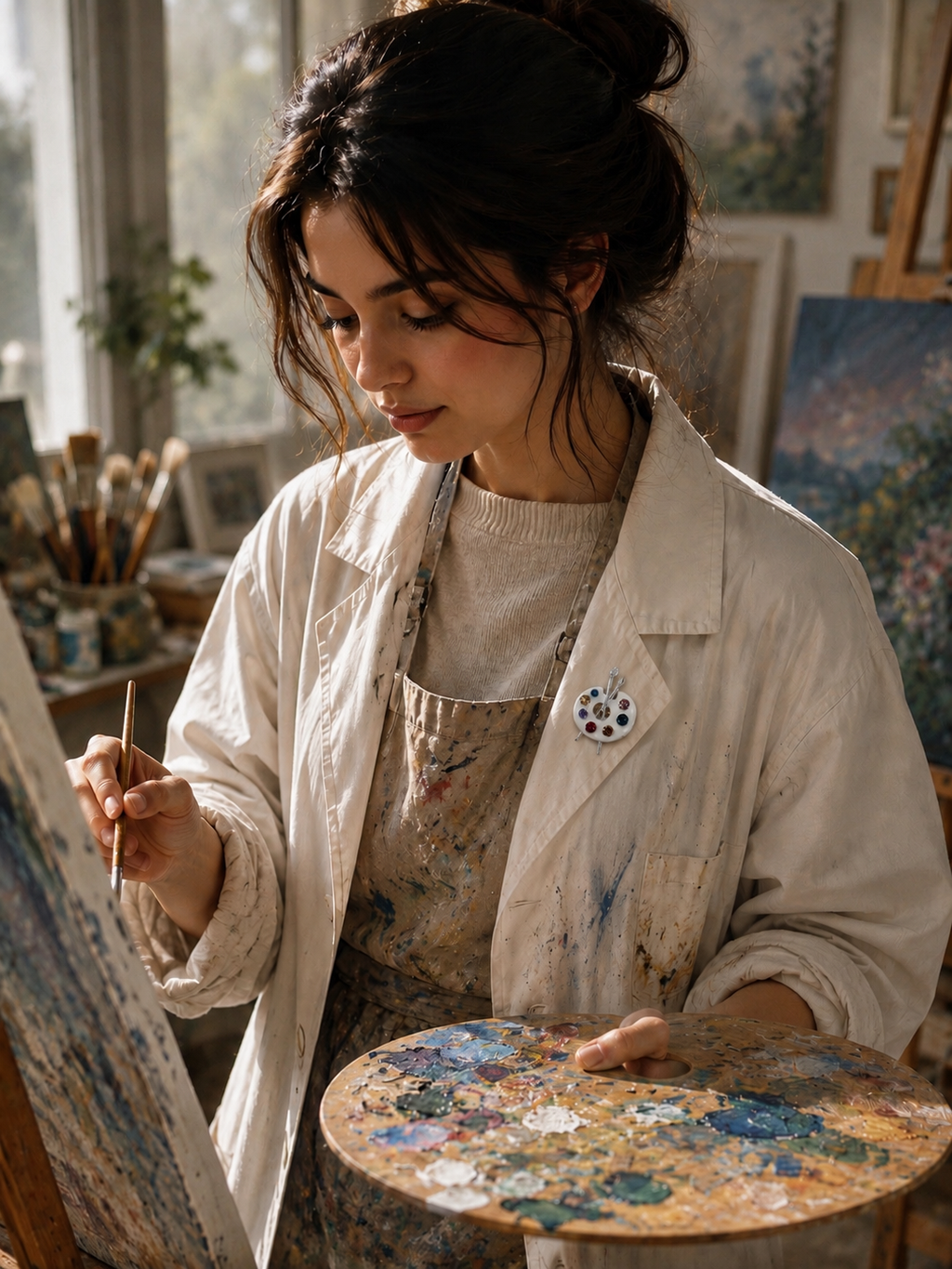 Broche Palette d’Artiste Éclat