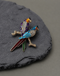 Broche Perroquets Royaux