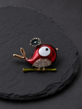 Broche Oiseau Rouge Fantaisie