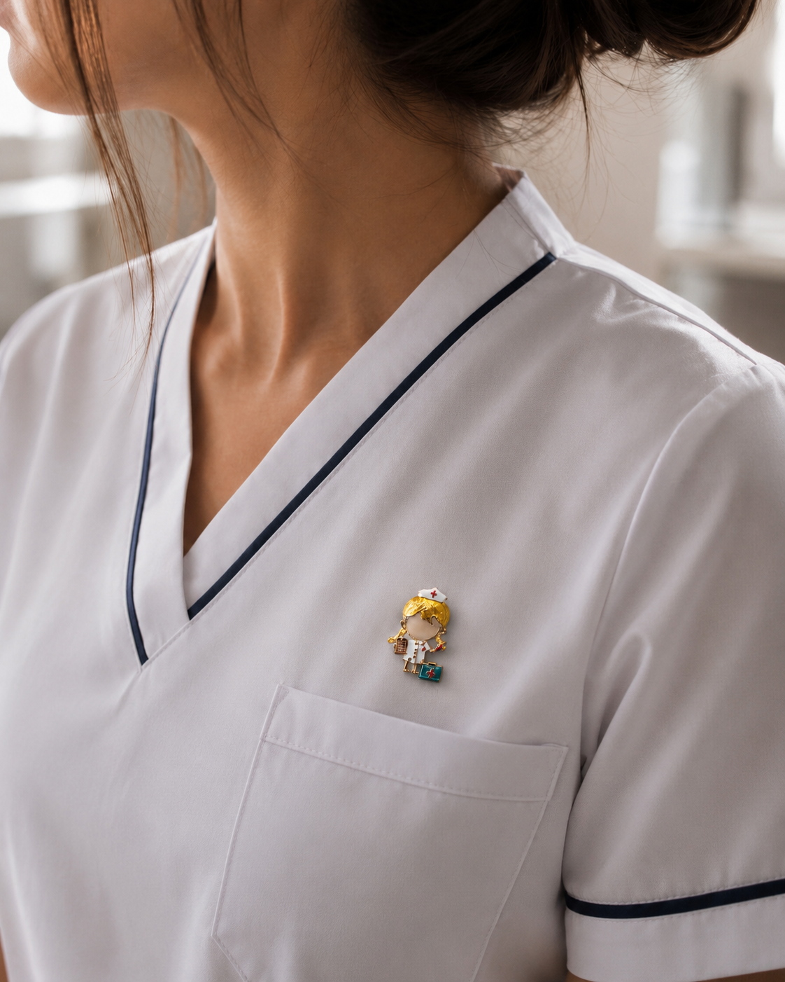 Broche Infirmière Dévouée