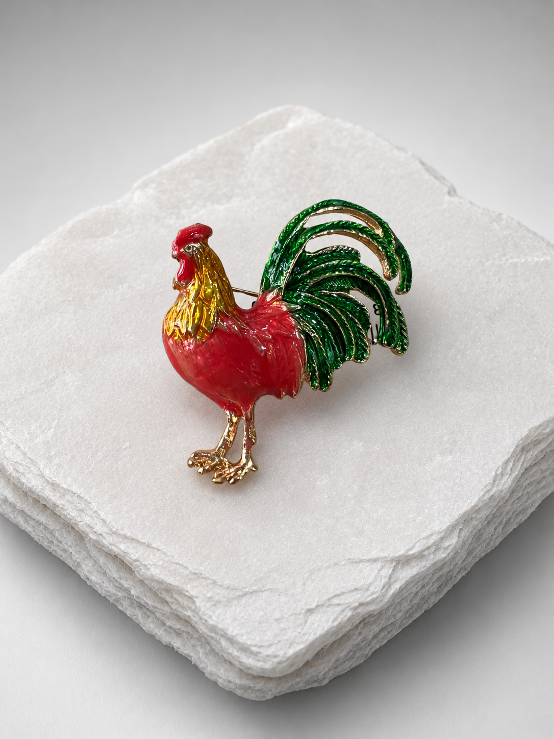 Broche « Coq Prestige »