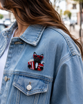 Broche “Bulldog Cinéma Chic” 🎬🐶