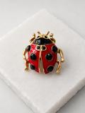 Broche Coccinelle Porte-Bonheur