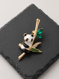 Broche Panda Bambou Élégance