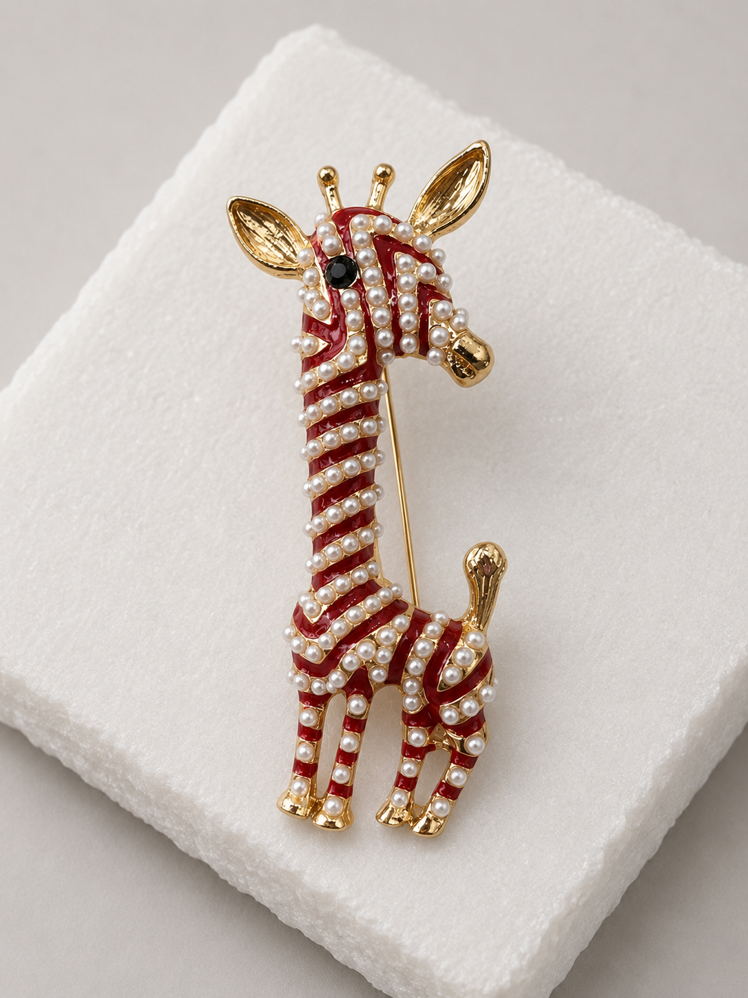 Broche Girafe Royale