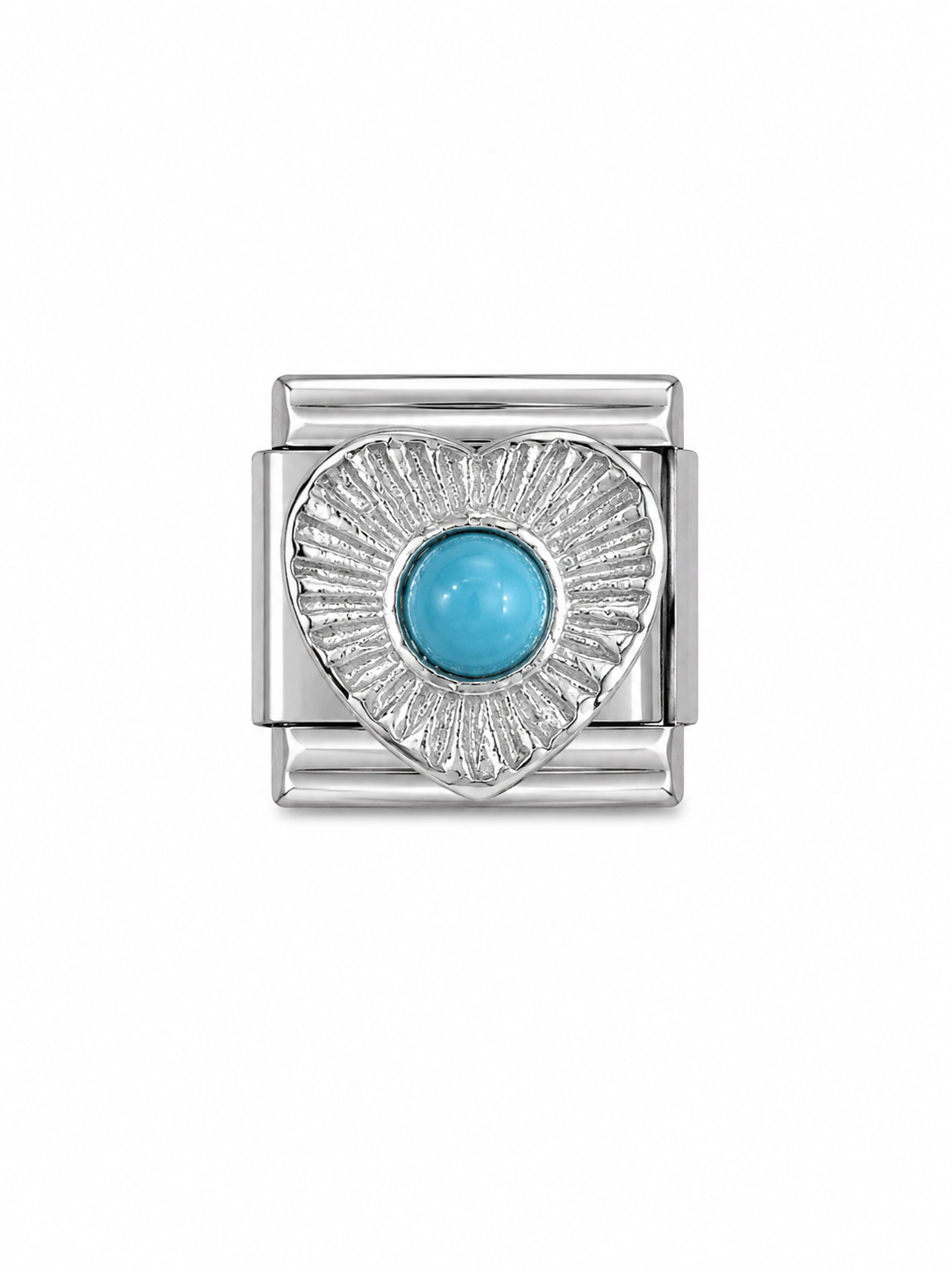 Turquoise Heart Charm