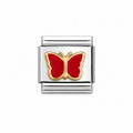 Crimson Butterfly Charm