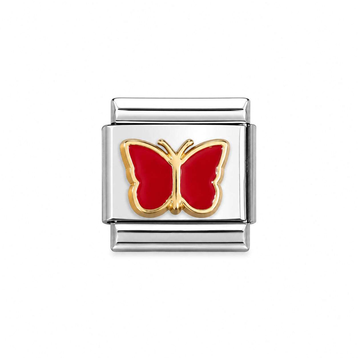 Crimson Butterfly Charm