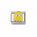Yellow Ghost Italian Charm