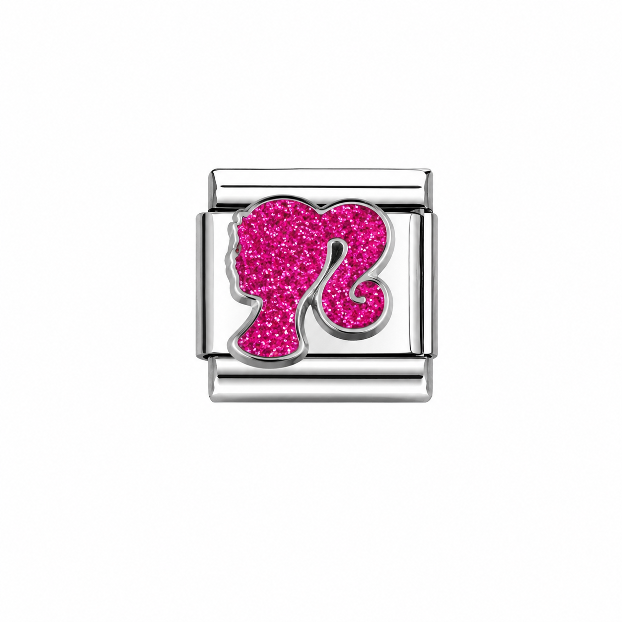 Pink Silhouette Charm
