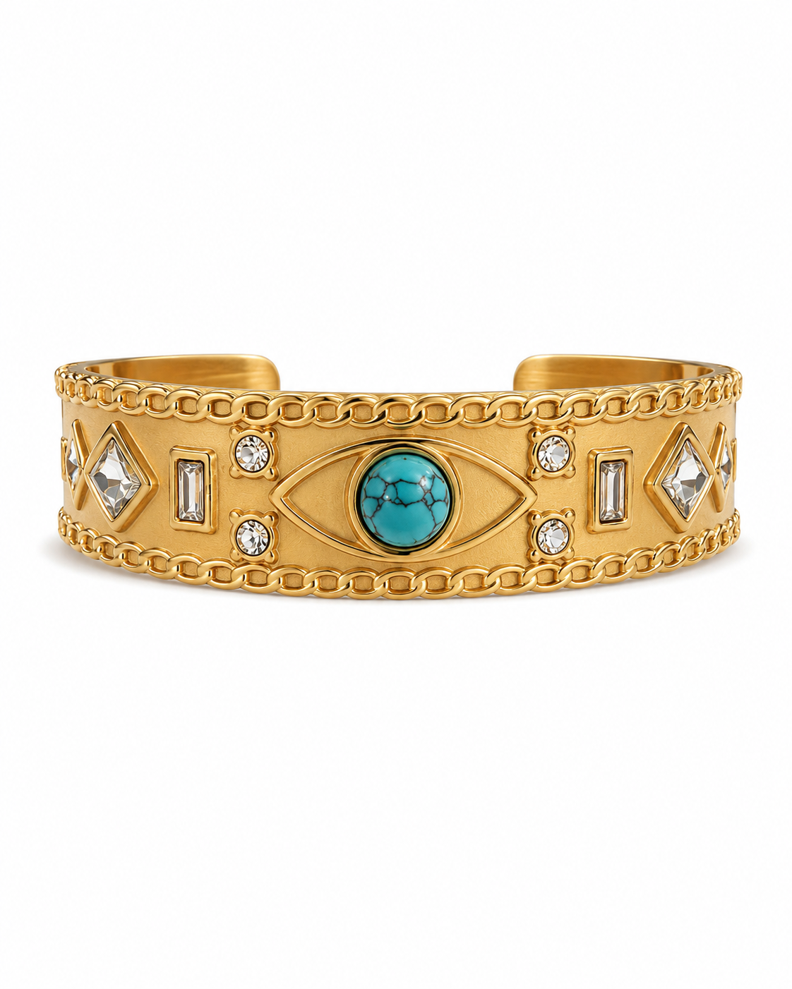 Bracelet Manchette Éclat Turquoise