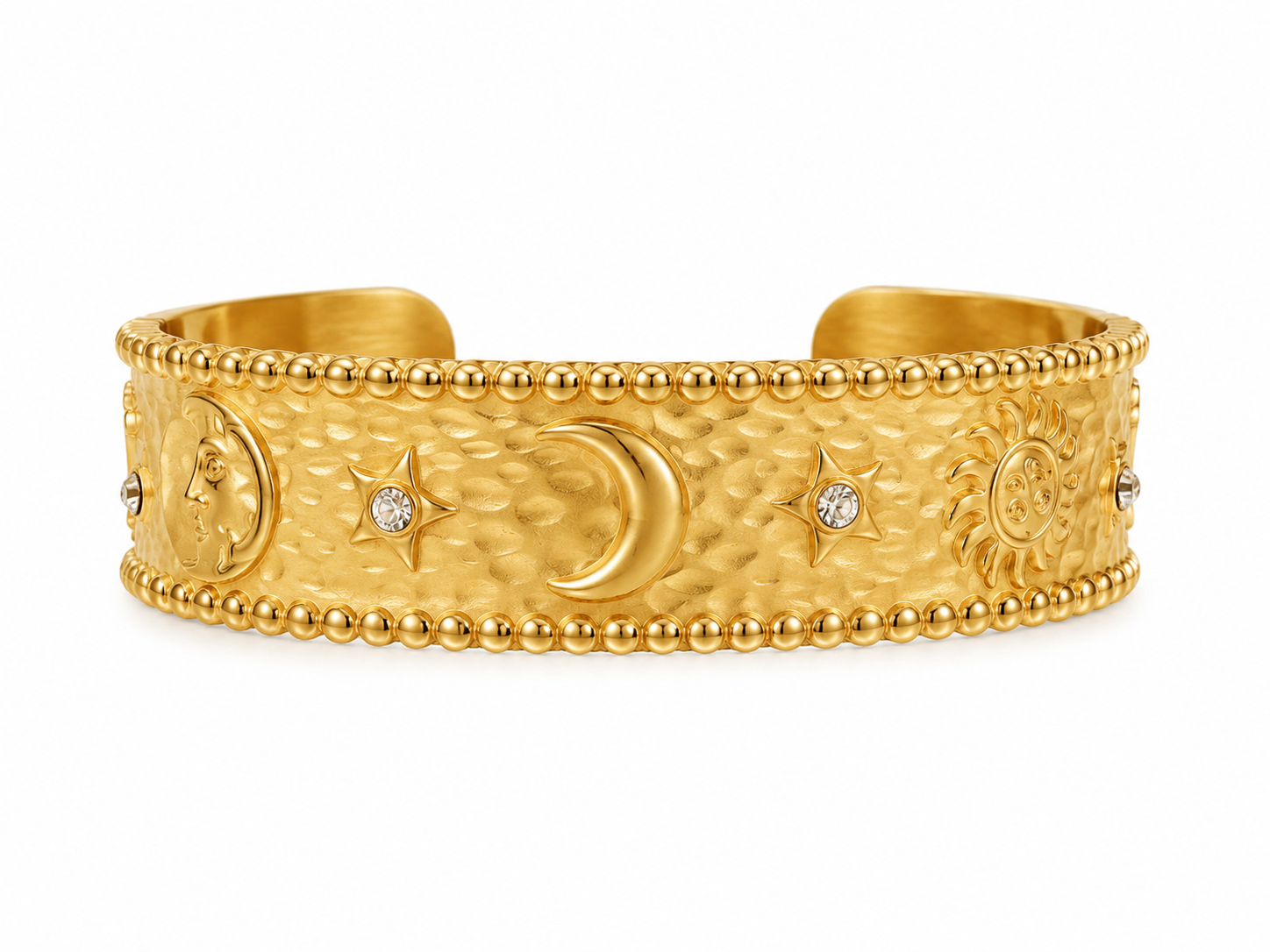 Bracelet Manchette Soleil & Lune