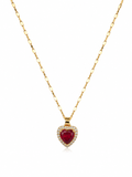 Collier Cœur Rubis❤️