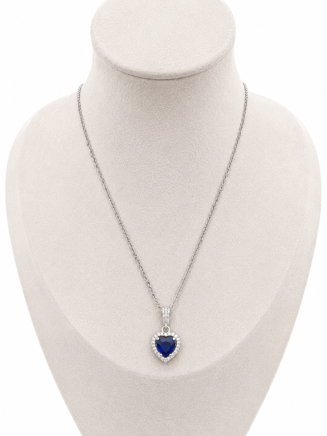 Collier Cœur Saphir Élégance 💙