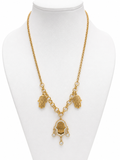Collier Hamsa Élégance Dorée – Acier Inoxydable