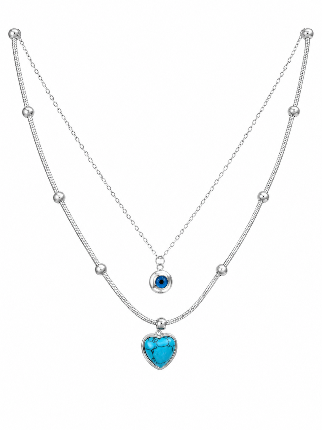 Collier Duo Mykonos ⭐ argenté