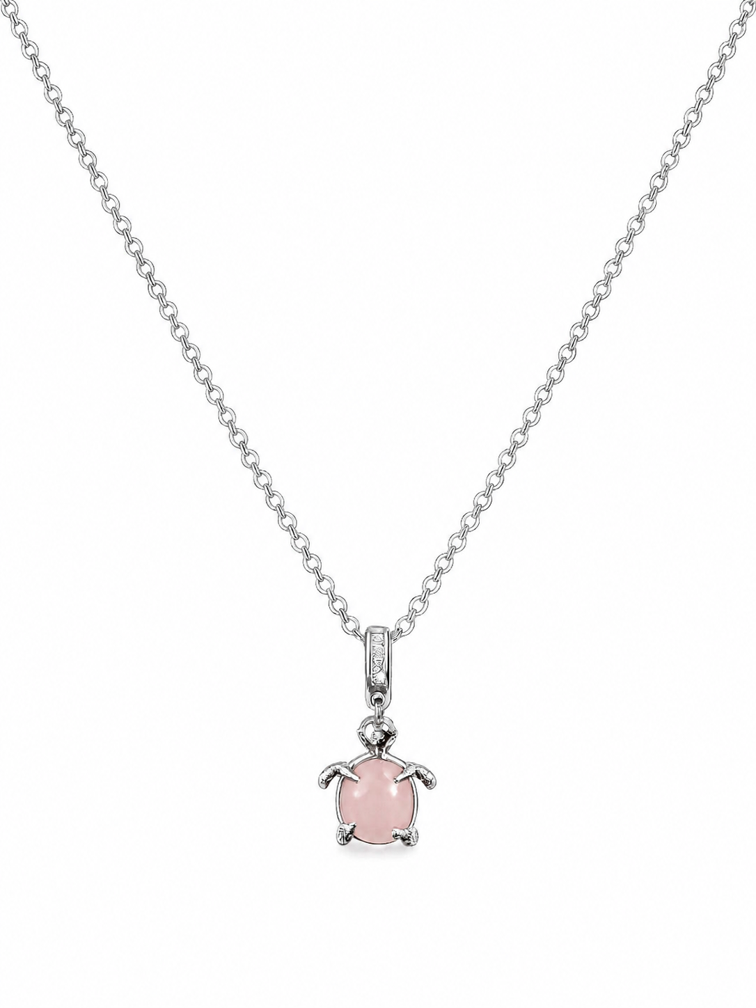 Collier Tortue Rosée – Style Pandora