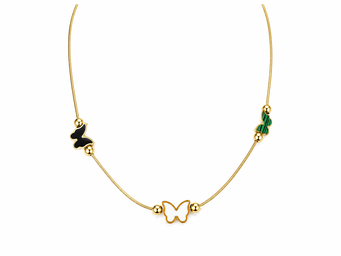 Collier Papillons Élégance