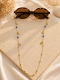 Chaîne de Lunettes Hamsa Nazar Dorée🪬