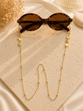 Chaîne de Lunettes Papillon Doré