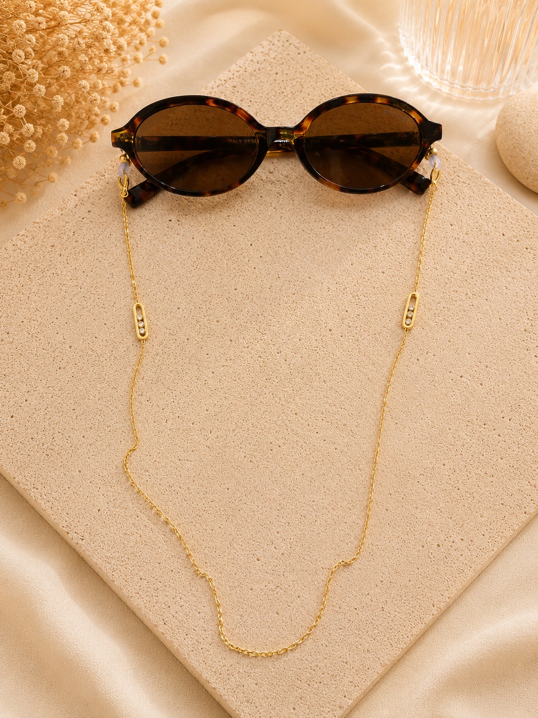 Chaîne de Lunettes Éclat Doré