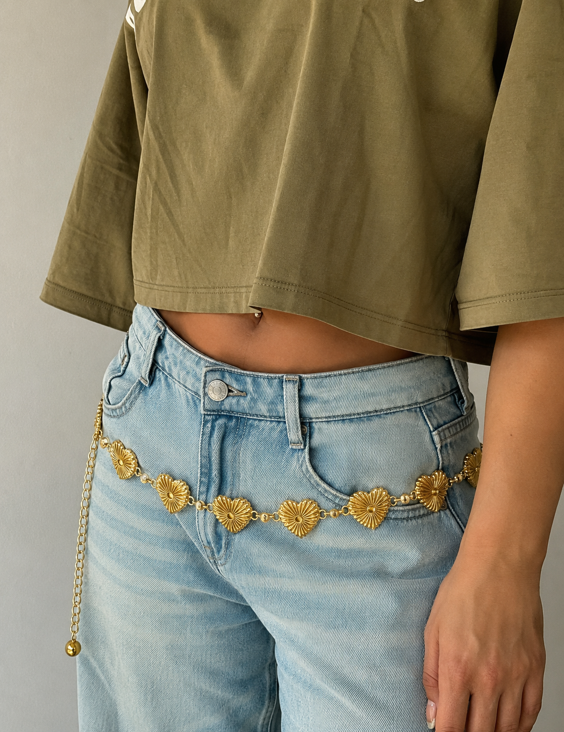Ceinture Éclat Cœur Doré