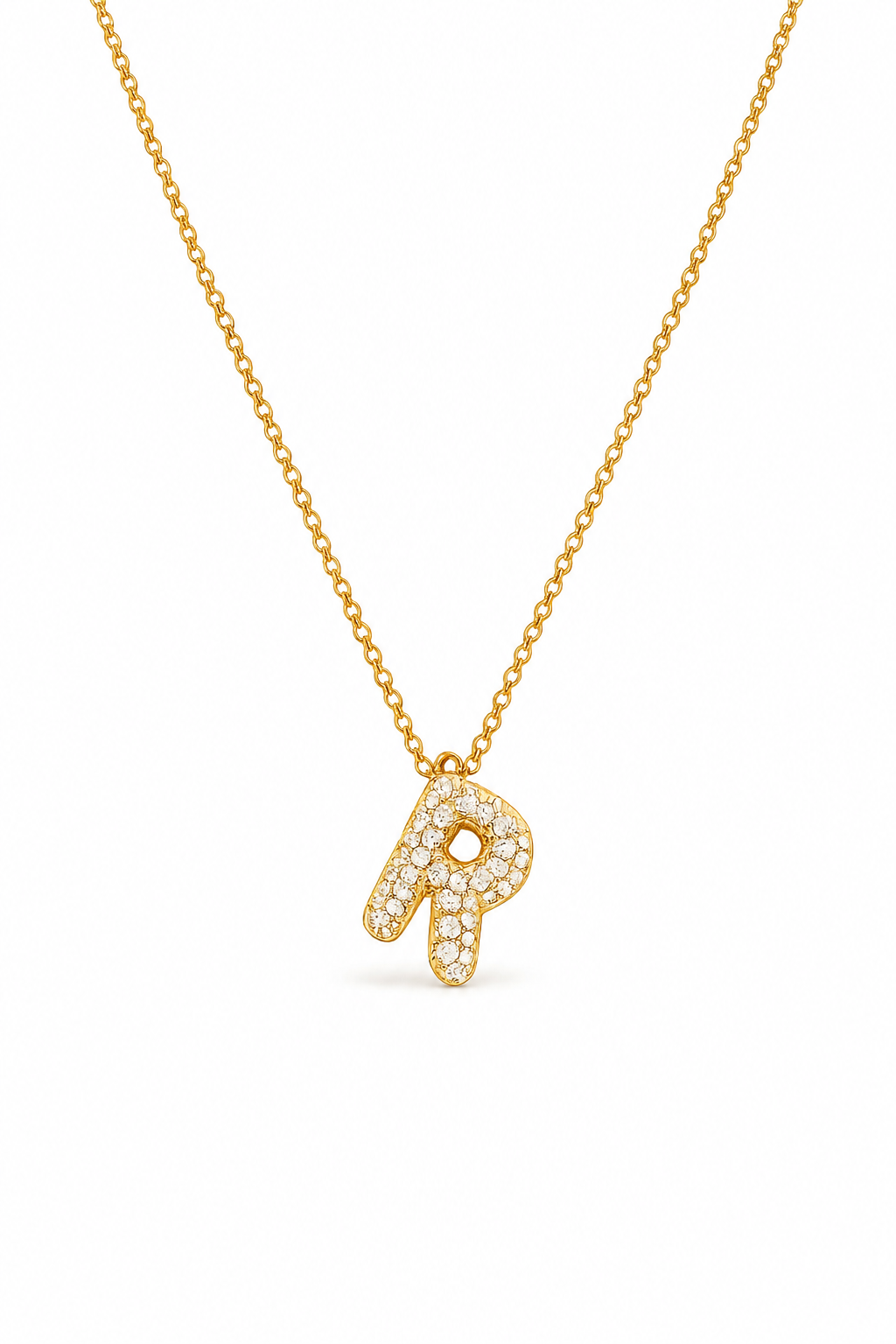 Collier Initiale “R” Éclat