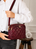 Sac Bandoulière Turc Matelassé – Bordeaux