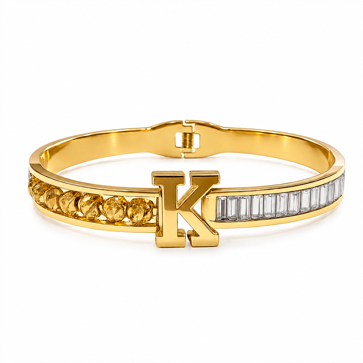 Bracelet Initiale K – Acier Inoxydable taille standard