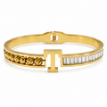 Bracelet Initiale T – Acier Inoxydable taille standard