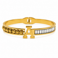 Bracelet Initiale A Ajustable – Acier Inoxydable