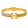 Bracelet Initiale H – Acier Inoxydable