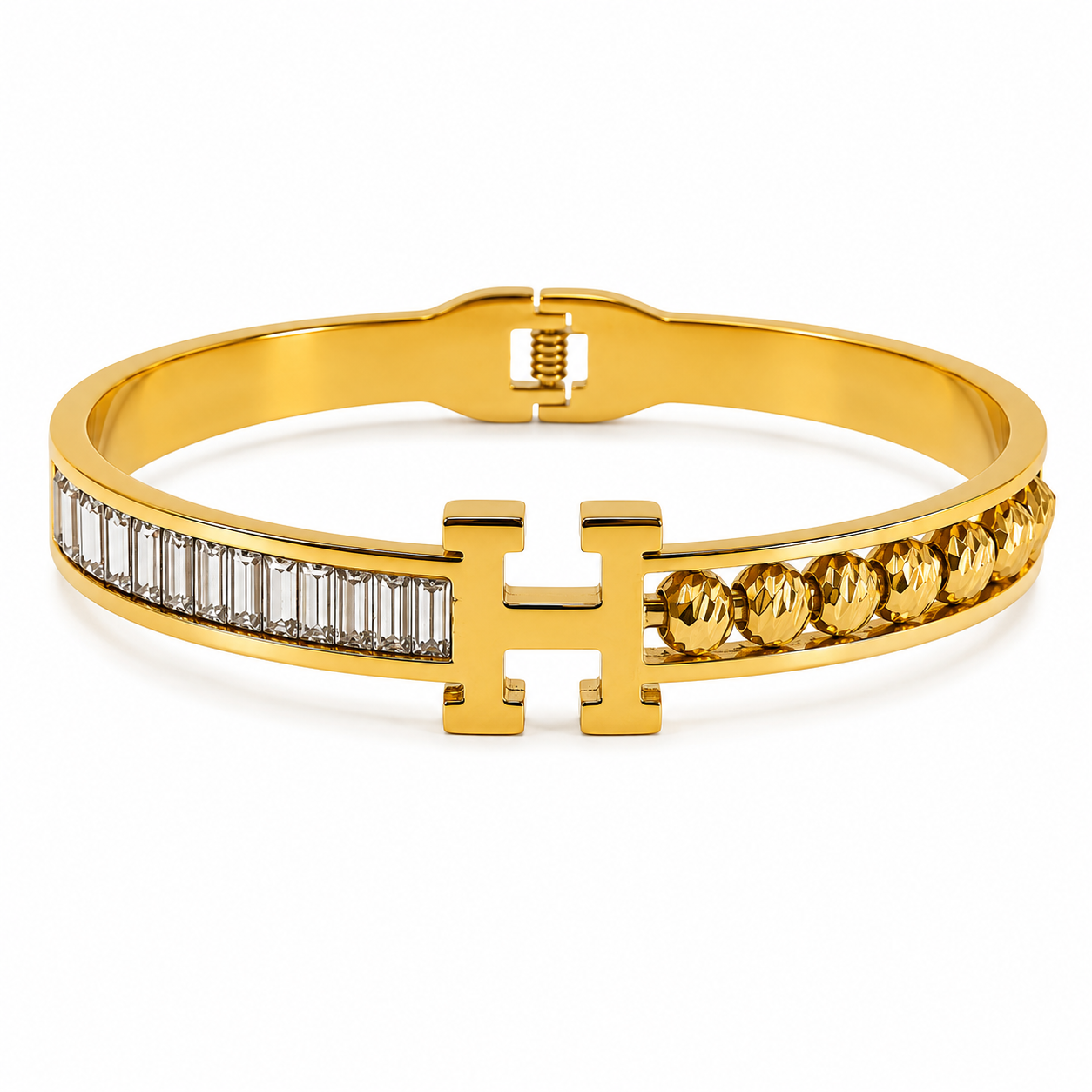 Bracelet Initiale H – Acier Inoxydable