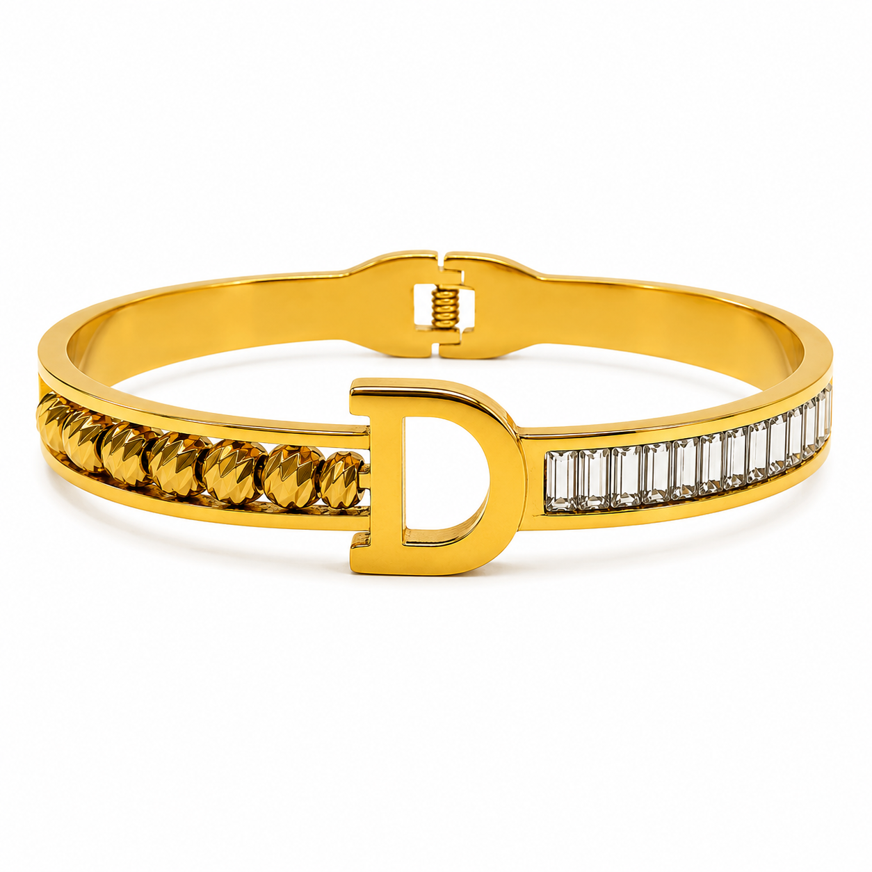 Bracelet Initiale D – Acier Inoxydable Ajustable