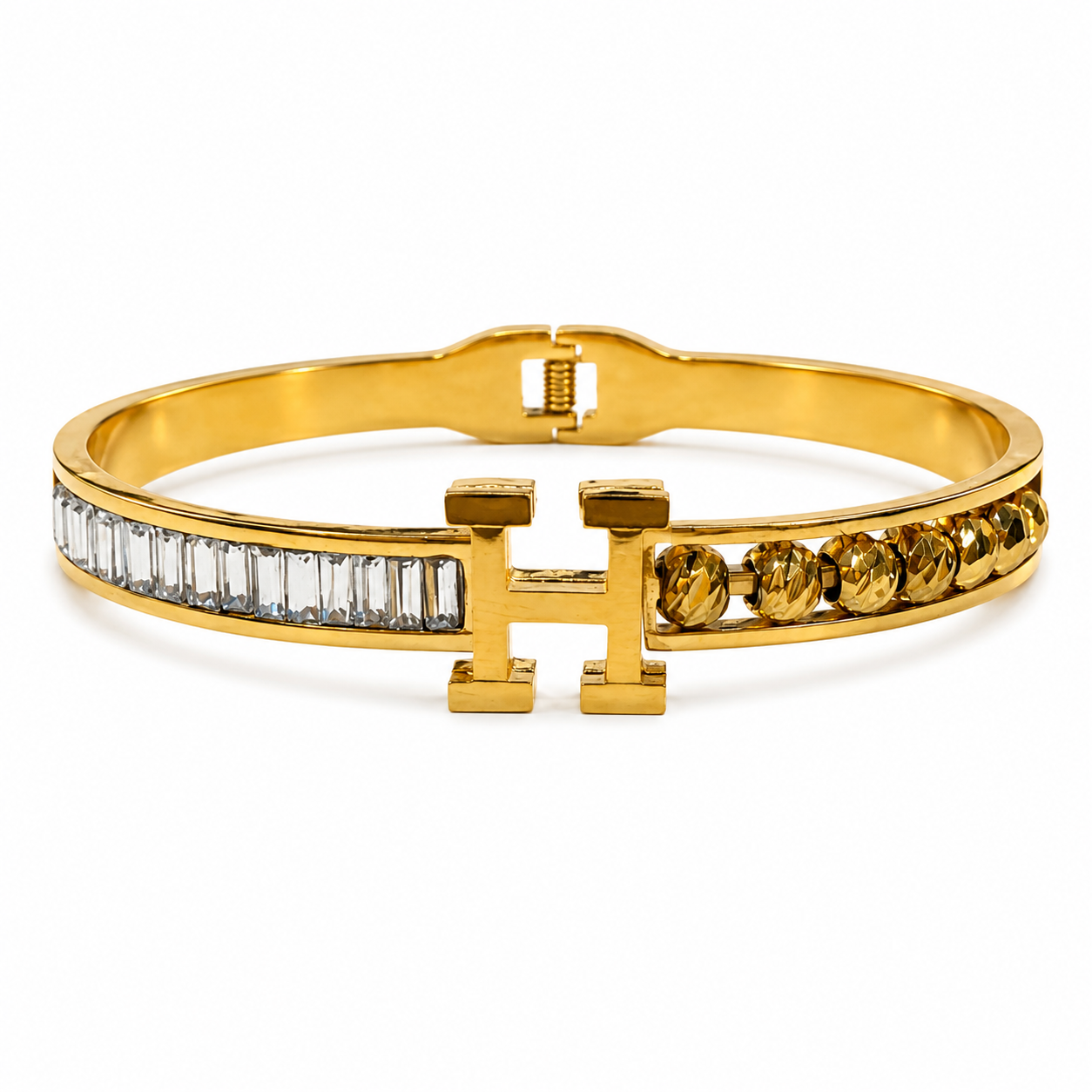 Bracelet Élégance Initiale H – Ajustable