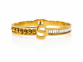 Bracelet Initiale “S” – Acier Inoxydable Doré