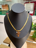 Collier Initiale F