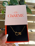 Collier Initiale COEUR B