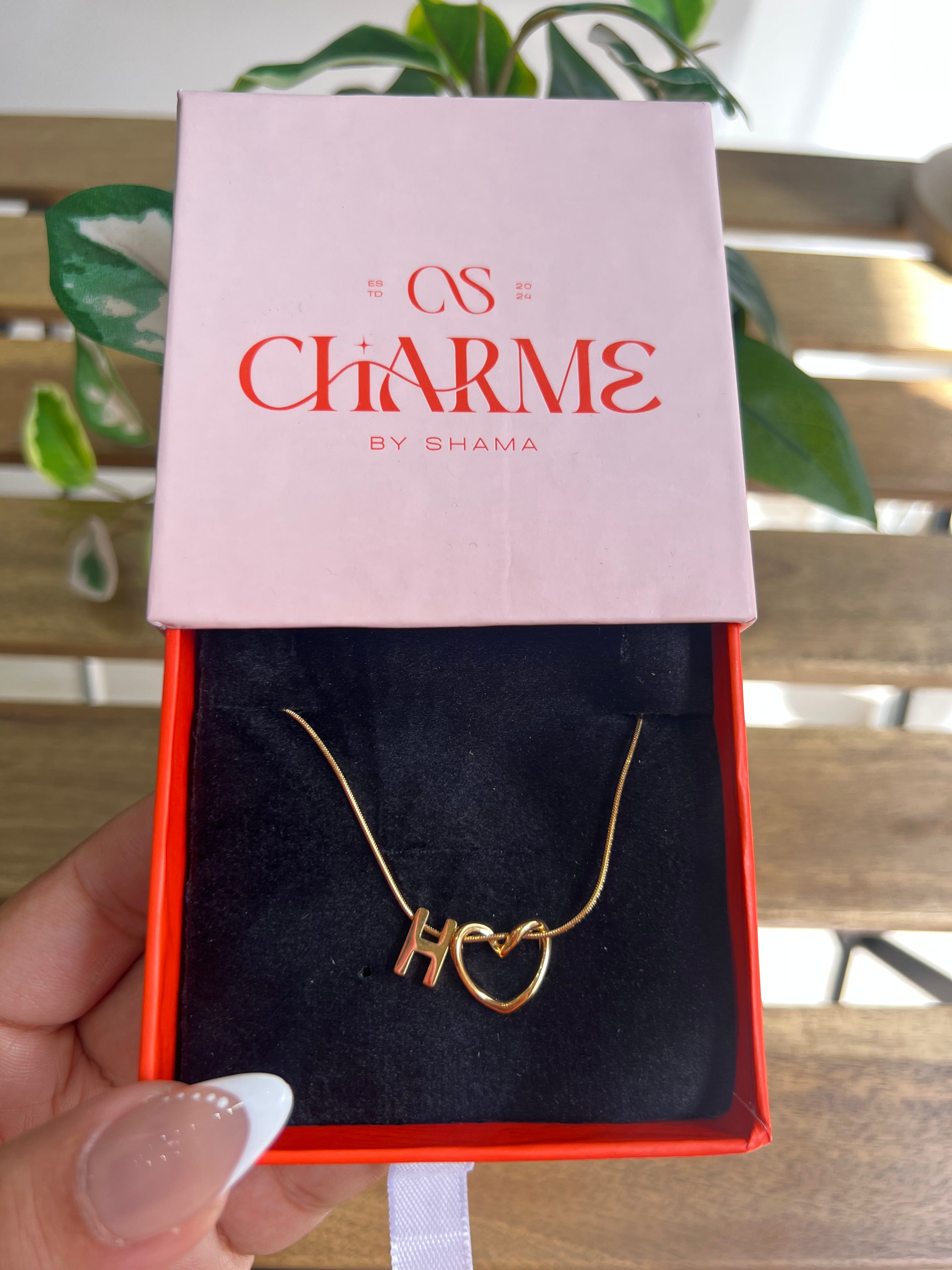 Collier Initiale COEUR H
