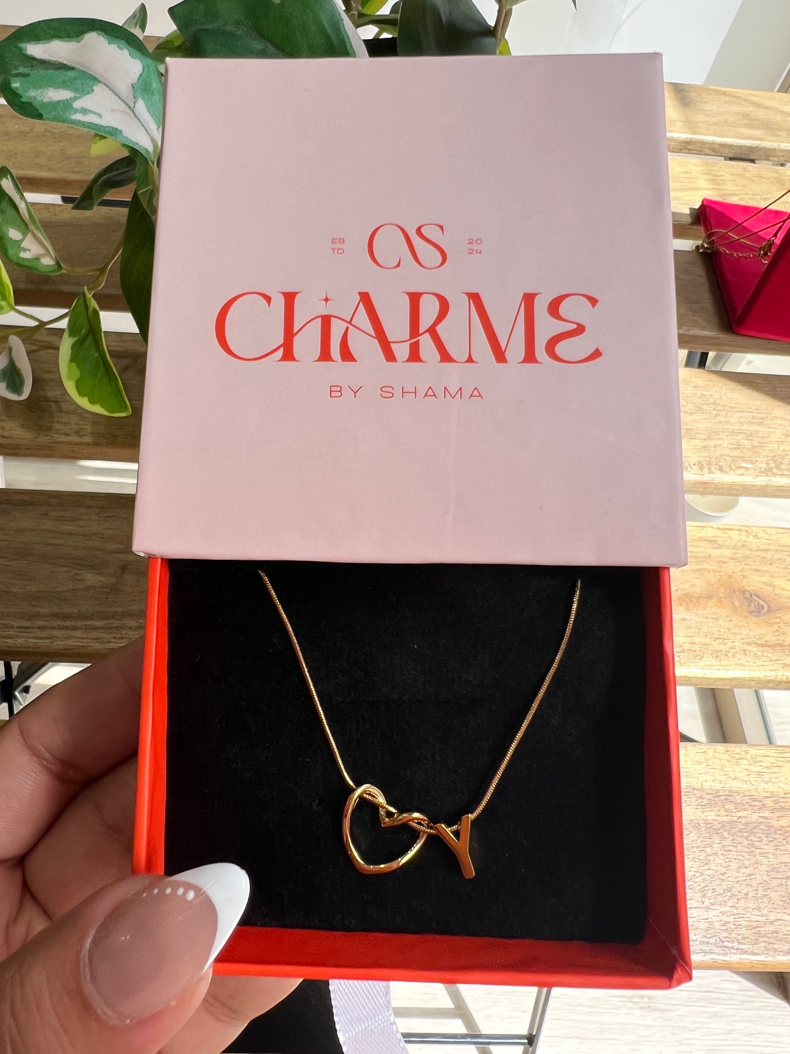 Collier Initiale COEUR Y