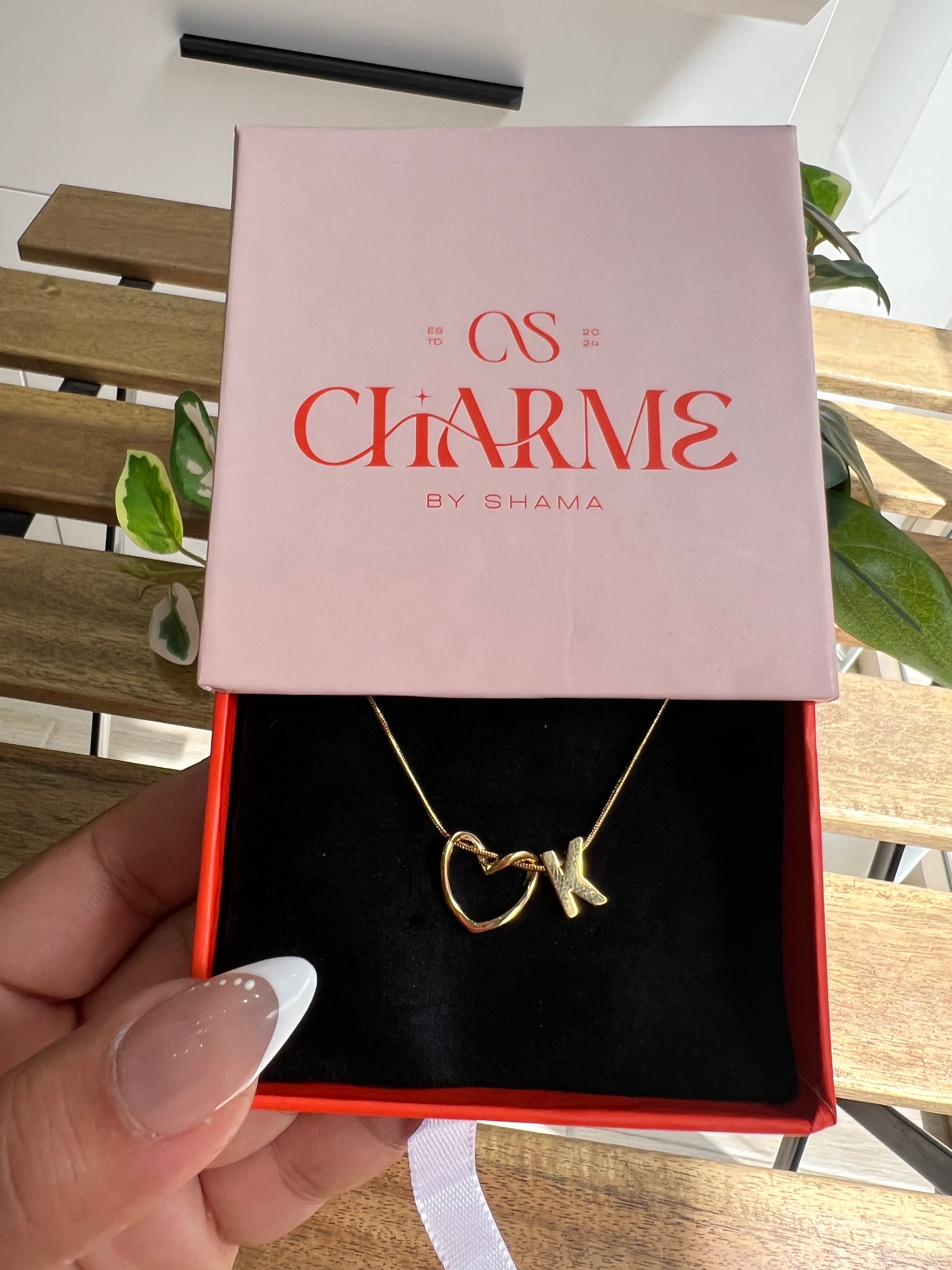 Collier Initiale COEUR K
