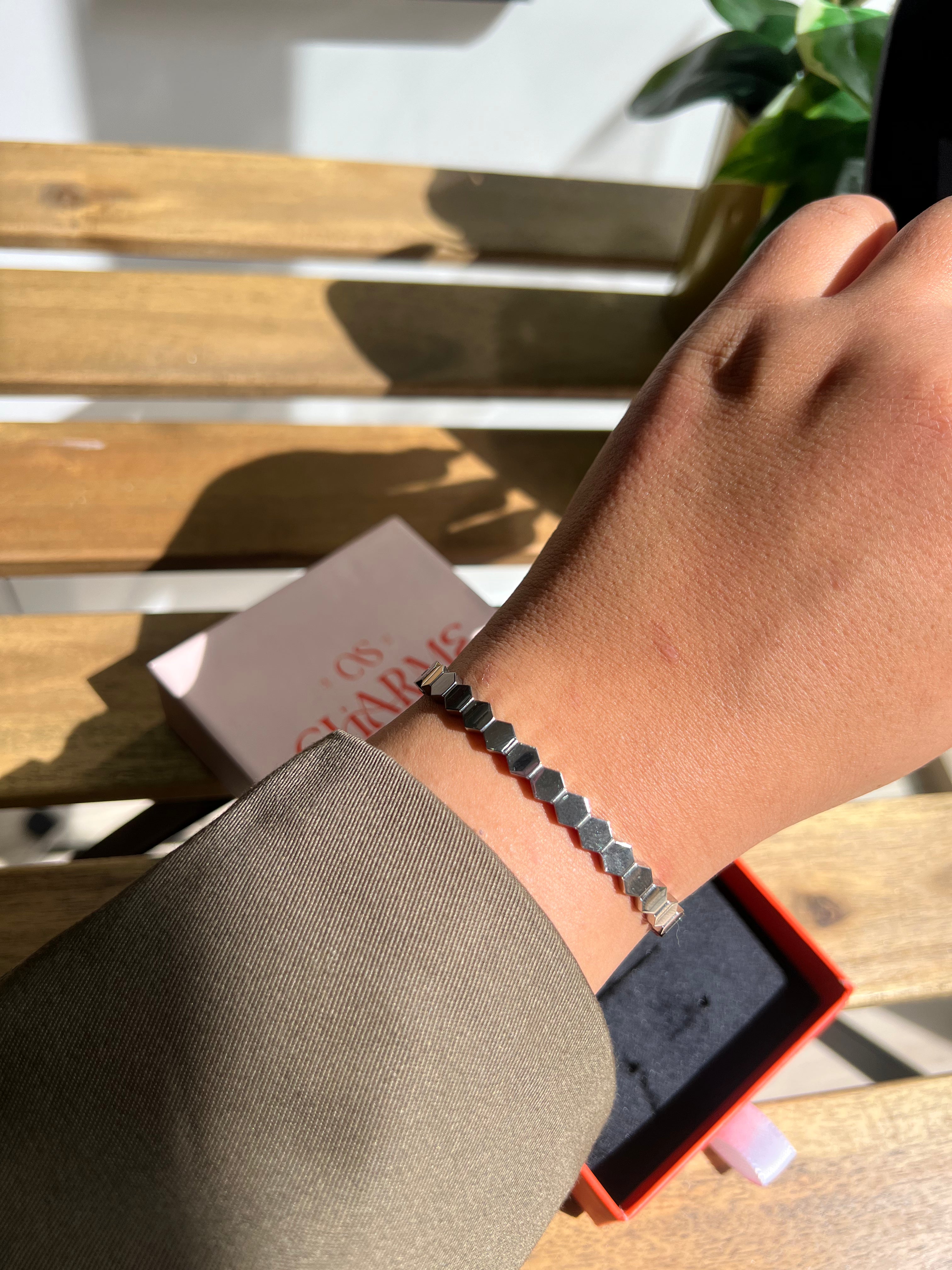 Bracelet Bee My Love argenté