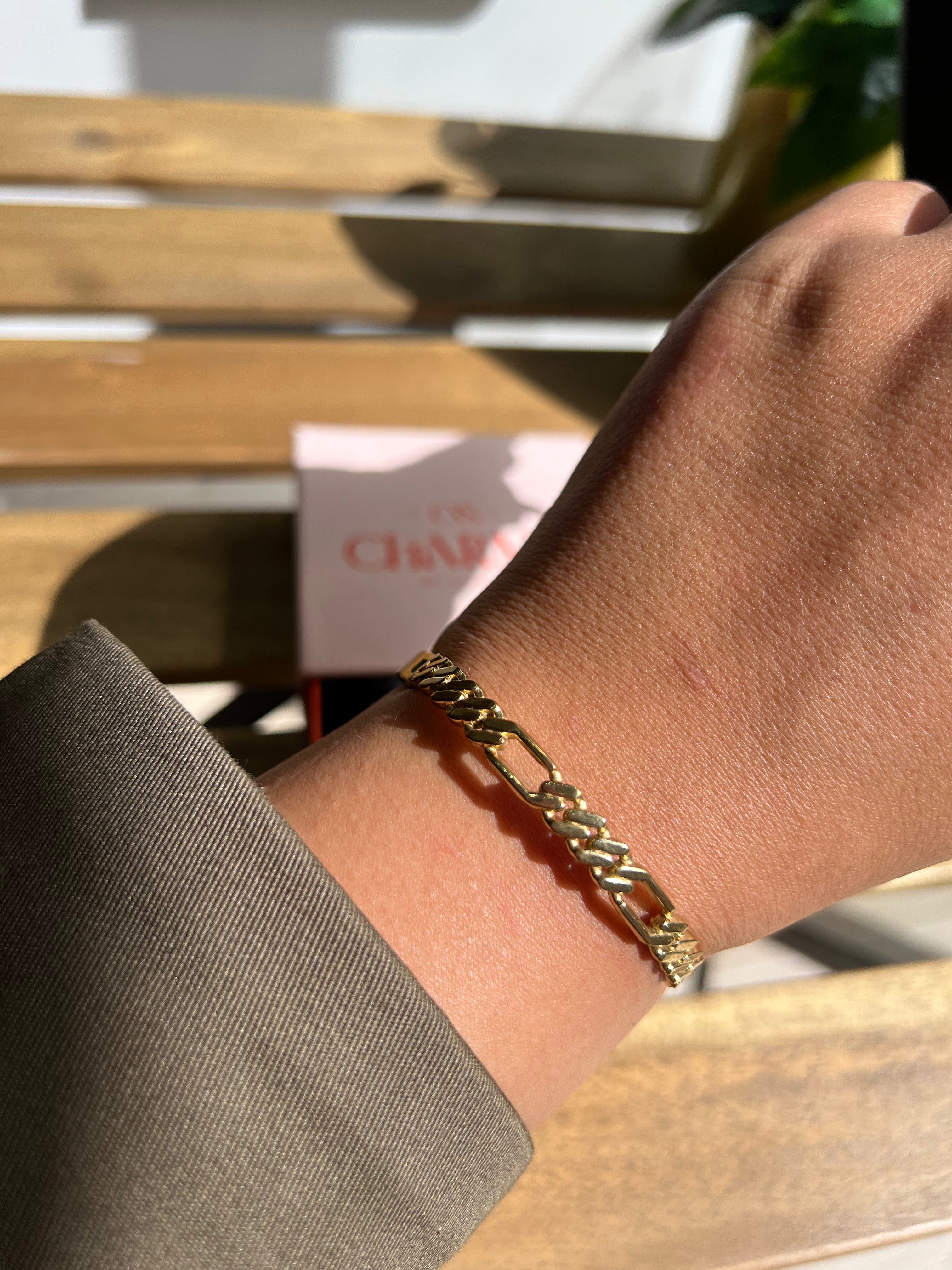 Bracelet Maille Cheval Alternée