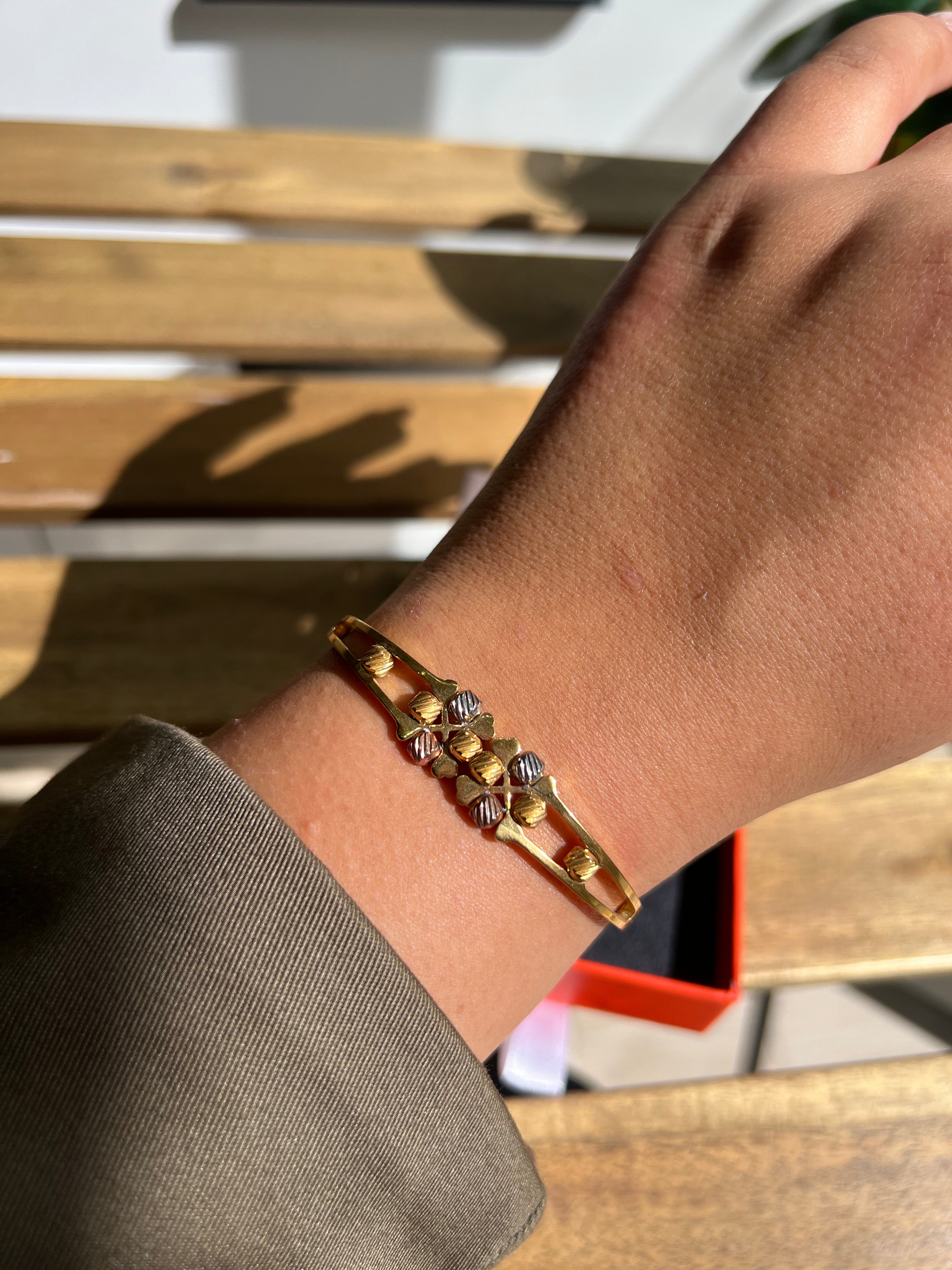 Bracelet Tréfle Tricolore